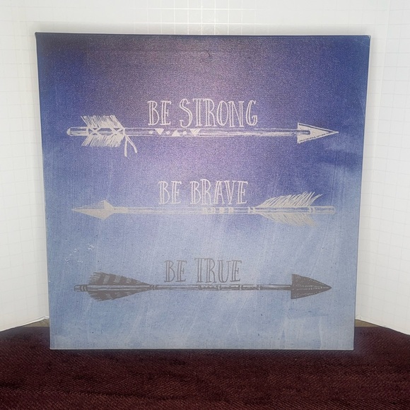 Other - BE STRONG - BE BRAVE - BE TRUE CANVAS PORTRAIT